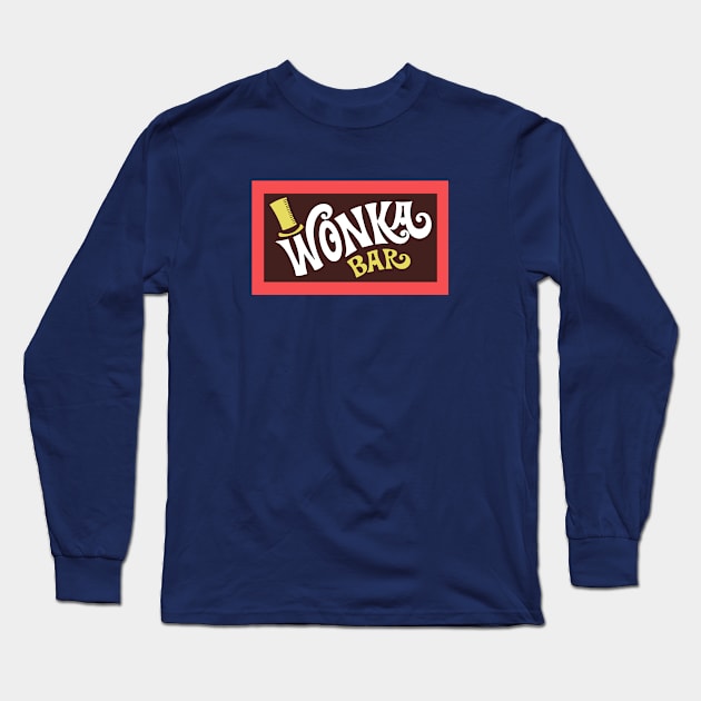 Willy Wonka Bar Logo Long Sleeve T-Shirt by tvshirts